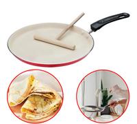 Crêpière GSW 26cm - Aluminium - Rouge Siliconé Étaleur Tous Feux Induction