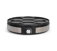 Crêpière INOX 2 en 1 anti-adhésif Diamètre 33 cm / 7 mini crêpes ou 1 grande [EEK: Conforme]