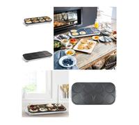 Crêpière - INOX - 8 Mini crêpes - 1500W - Anti-adhésif - Blanche