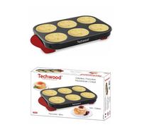 Crêpière - INOX - Mini crêpes & Pancakes - 1500W - Anti-adhésif - Noire