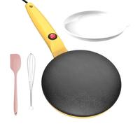 Crêpière instantanée, crêpière - Table de cuisson antiadhésive,Crêpière instantanée de 7,8 pouces, chauffante, poêle à crêpes électrique, contrôle automatique de la température, appareil de petit-déje