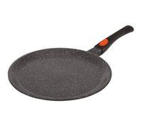 Kamberg - Poêle à crêpe / Crêpière 24 cm - Manche Amovible - Fonte d'Aluminium - Revêtement Type Pierre - Tous Feux dont Induction - Sans PFOA - 0008050, 24 x 24 x 2 cm, Noir