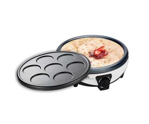 Crêpière LITTLE BALANCE Duo 1000 2 plaques 30 cm 1000 W Blanc