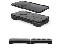 Crêpière - LIVOO - 2 en 1 - 1500 W - Plaques amovibles - Revêtement antiadhésif sans PFAS