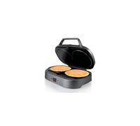 Crêpière ou machine à pancakes Flama 4902FL, 1300W, 2 cavités, surface antiadhésive, affichage de commande numérique, rangement vertical Noir G