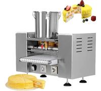 Crêpière professionnelle avec panneau de commande, moteur en cuivre pur, dissipation automatique de la chaleur, machine à crêpes électrique pour boulangeries, salons de thé, restaurants et pâtisseri