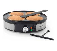 Crêpière Réversible - Plaque De Cuisson 30 Cm Insert Scotch Pancakes Revêtement Antiadhésif Étaleur De Pâte & Spatule[PE84]