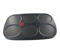 Crêpière - TEFAL - Plaque de cuisson 6 crêpes - Anti adhésif - Compatible lave-vaisselle