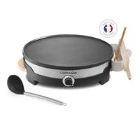 LAGRANGE Crépière Tradi'® - 1500W - Plaque de 35cm - 1 grande louche, 1 répartiteur, 1 grande spatule et un rince répartiteur