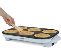 Crepiere WEASY - GOO60 - Crepes et Pancakes - 6 emplacements - Revetement anti-adhésif - Température jusqu'a 240°C - 1500W