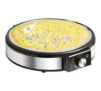 Crêpières électriques, plaque de cuisson antiadhésive, chapati, poêle et machine à crêpes, contrôle de température illimité, rangement pliable, for œufs pizza de luxe