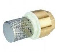 Crépine avec clapet et tamis filtre inox filetage femelle 15 x 21 mm 1/2" CAP VERT