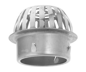 Crépine de Gouttière Ronde en Acier Inoxydable, Drainage Rapide | Dôme Grille Argenté, PVC Robuste, pour Sorties D’eau et Toits, Balcon, Jardin, Entretien Réduit