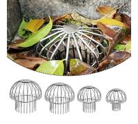 Crépine de jardin, aménagement paysager, Drain de sol, protection de gouttière, feuilles de gouttière en acier inoxydable, couverture en maille pour sabot de Drainage rapide 110MM