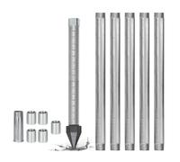 Crépine de Puits-Kit de Pointe de Puits,36 Pouces Kit de Forage de Puits-Maille Inox 60 et Pointe en Fonte pour Forage Manuel et Accès à Eau Domestique Extérieure(6m)