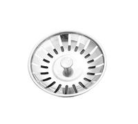 Crépine de vidange d'évier de cuisine, bouchon de crépine d'égout d'évier de cuisine, bouchon d'évier de cuisine, Anti-colmatage et Durable(Sliver 1pcs)