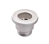 Crépine de vidange en inox et plastique 38 mm