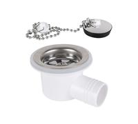 Crépine de vidange - Raccord d'angle en Acier Inoxydable 7,6 x 2,4 x 4,9 cm, Bouchon de vidange d'évier, Dispositif de Filtre antirouille | Outil de Drainage de Route de Camping en p