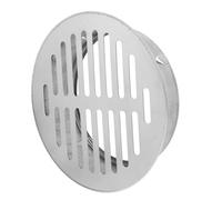 Crépine D'évacuation Ronde en Acier Inoxydable Épaissi, 150 MM | Couvercle de Drain pour Usage Extérieur, Insertion Facile, Nettoyage Rapide, Toiture et Cour, Argenté
