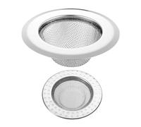 Crépine D'Évier 2 Pièces, Filtre À Ordures, Maille Anti-Colmatage, Maille De Drain De Sol De Salle De Bain, Filtre De Vidange, Collecteur De Cheveux De Salle De Bain, Maille De Vidange D'Évier