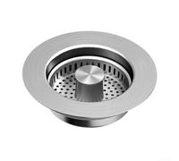 Crépine d'évier avec construction en acier inoxydable conçue pour s'adapter aux tailles de vidange standard et aider à évacuer lentement l'accumulation (1)