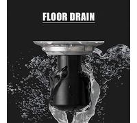 Crépine d'évier bouchon de cheveux couvercle de vidange Drain de sol Drainage rapide idéal pour salle de bain cuisine Premium ABS Non-