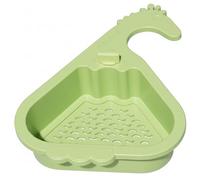 Crépine d'évier d'angle suspendue pour évier de cuisine triangulaire, collecteur de nourriture avec trou vidange, panier rangement en plastique pour le filtrage des déchets alimentaires et