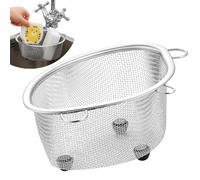 Crépine Évier - Panier Vidange | Filtre Déchets Alimentaires | Passoire Triangle pour Lavabo Cuisine, Récupérateur Restes Anti-Odeurs pour Bac Vaisselle, Outil Lavage Légumes Fruits