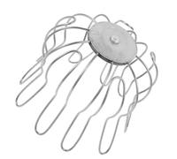 Crépine Gouttière en Acier Inoxydable, Filtre Anti-bouchon pour Drains | Maille Fine Argentée, Forme Ronde en Dôme Relevé, pour Jardins et Entretien Domestique