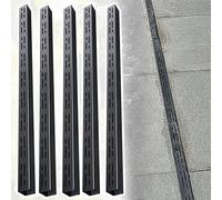 Crépines de gouttière linéaires Kit de Canal de Drainage Mince en Acier Inoxydable pour Le trafic d’Eau de Pluie en Plein air Ensemble de tranchées piétonnes à Profil Bas avec Fosse d’Auge f