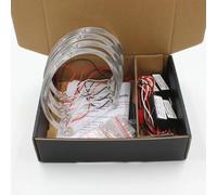 Crepundia Angel Eyes lumière, Conversion des feux de jour : objectif Angel Eyes for E36, E38, E39, E46, E60, guide lumière semi-circulaire avec ouverture blanche(131MM Dual-colour White+Yellow)