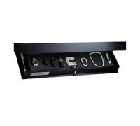 Crepundia Étagères Flottantes Cachées, 1 étagère Moderne à Compartiment caché, Meuble Secret, cachée(Black)