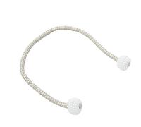 Crepundia Faites Main Corde avec Pompons, 2 Pince à Rideaux, Support de Rideau, Pinces embrasses, Boules suspendues, décoration d'intérieur, Accessoires for(Gold)