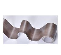 Crepundia Frise Murale Autocollante, Ruban adhésif for réparation de grain bois réaliste, rénovation meubles, plinthes, ligne taille, autocollants sol, décoration intérieure(L-5cmx10m)