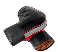 Crepundia Manchon Scooter Hiver, 1 Paire de Gants Chauffants for Guidon Moto, Manchons Protection for, Scooter, épais et Chaud, résistant à la Pluie(White)