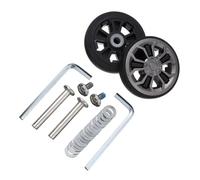 Crepundia Mute Pivotant Valise Bagages Roues, Kit de réparation Roues silencieuses, 8 pièces, avec vis, for valises, Bagages, essieux, roulettes, Bricolage(50 x 10mm)