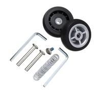 Crepundia Mute Pivotant Valise Bagages Roues, Kit de réparation Roues silencieuses, 8 pièces, avec vis, for valises, Bagages, essieux, roulettes, Bricolage(50 x 17mm)