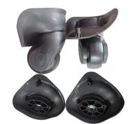 Crepundia Mute Pivotant Valise Bagages Roues, Lot de 2 Paires roulettes Rechange universelles et résistantes à l'usure for valises Voyage(Grey B)