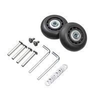 Crepundia Mute Pivotant Valise Bagages Roues, Lot de 8 roulettes Rechange universelles for valises, essieux durables, kit d'outils réparation silencieuses avec vis(57mm-27mm)