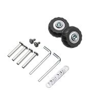 Crepundia Mute Pivotant Valise Bagages Roues, Lot de 8 roulettes Rechange universelles for valises, essieux durables, kit d'outils réparation silencieuses avec vis(40mm-23mm)