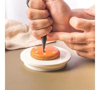 Crepundia Plateau Tournant pour Poterie, Mini Plateau tournant de Roue de poterie de 14cm for la poterie, Outils de Table de Peinture en Argile polymère, Plaque rotative