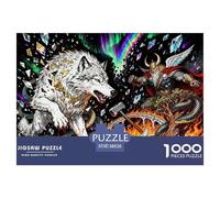 Crepuscule des Dieux Puzzle en Bois Imperméable Puzzles De 1000 Pièces pour Adultes Cadeaux Défi Et Casse-tête De Décoration pour La Maison