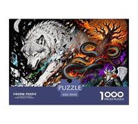 Crepuscule des Dieux Puzzle en Bois Imperméable Puzzles De 1000 Pièces pour Adultes Coloré Jeux De Stimulants