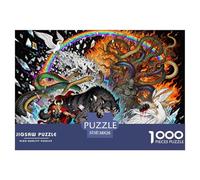 Crepuscule des Dieux Puzzle en Bois Imperméable Puzzles De 1000 Pièces pour Adultes Défi Et Casse-tête De Décoration pour La Maison
