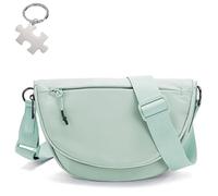 Crescent Bag for Women and Men, Nylon Travel Crossbody Bags for Women,with Adjustable Shoulder Strap for Outdoor,Sports (Light Green)