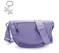 Crescent Bag for Women and Men, Nylon Travel Crossbody Bags for Women,with Adjustable Shoulder Strap for Outdoor,Sports (Purple)