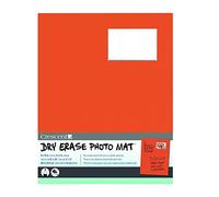 Crescent en Carton co effaçable à Sec Tapis de Photo 20,3 x 25,4 cm pour Photo x 12,7 x 7,6 cm Orange, Acrylique, Multicolore, 5 pièces