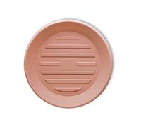 Crescent Garden Soucoupe ronde universelle pour plantes en pot, terre cuite patinée (33 cm de diamètre)