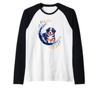 Crescent Moon Bernese Mountain Dog Berner Manche Raglan
