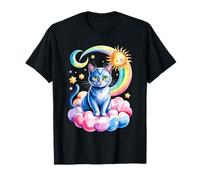 Crescent Moon Russian Blue Cat Russian Blues Maltese T-Shirt